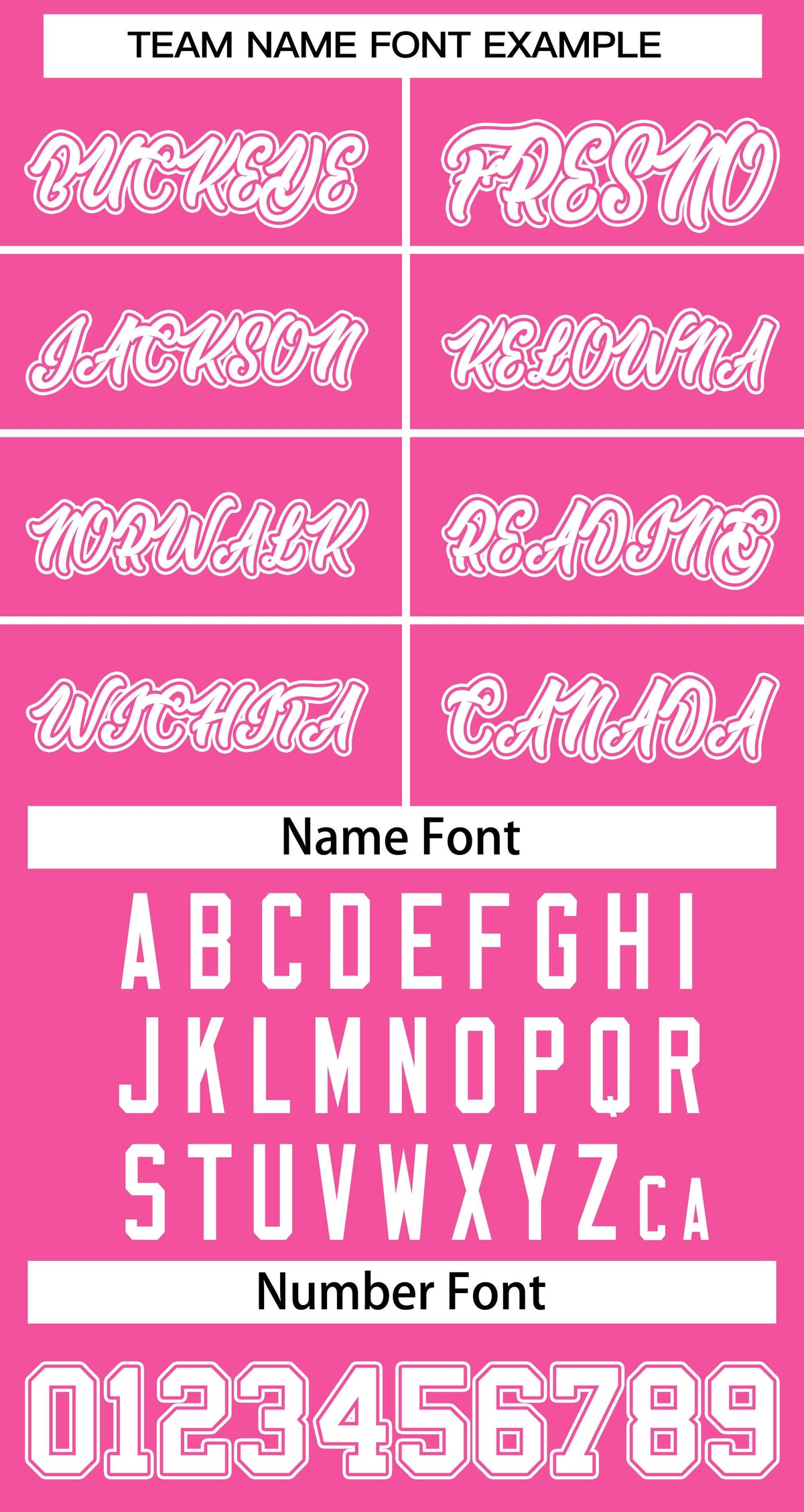 Baseball Jersey Font