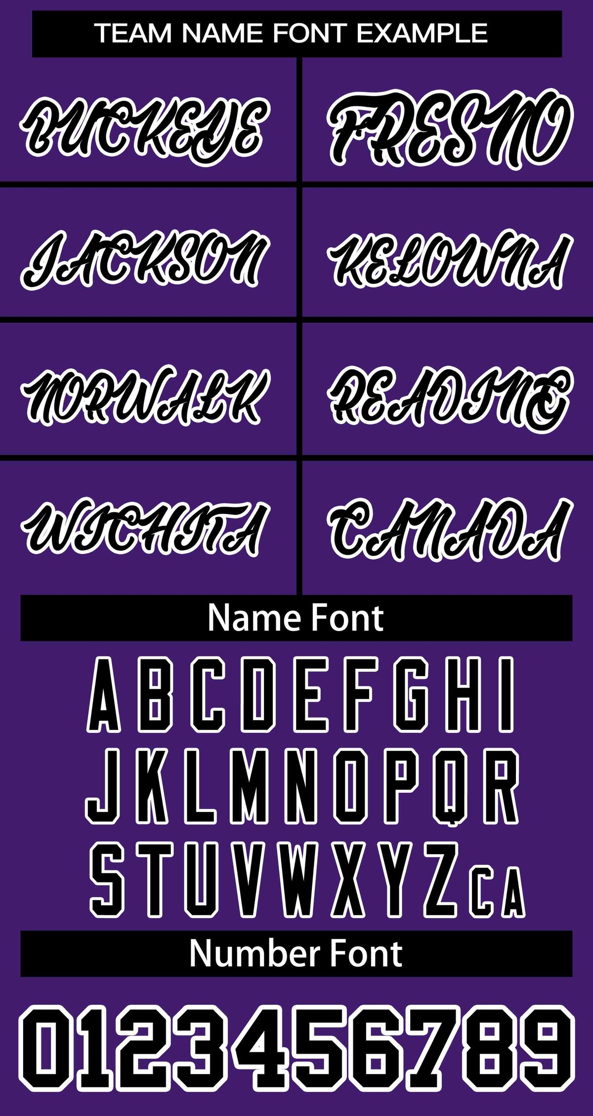 Softball Jersey Number Font