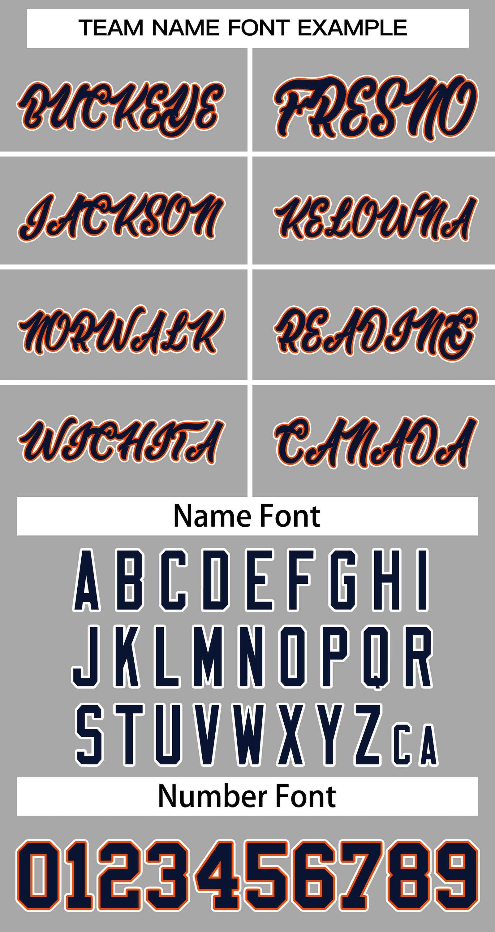 Custom Gray Navy-Orange Classic Style Authentic Two-Button Softball Jersey