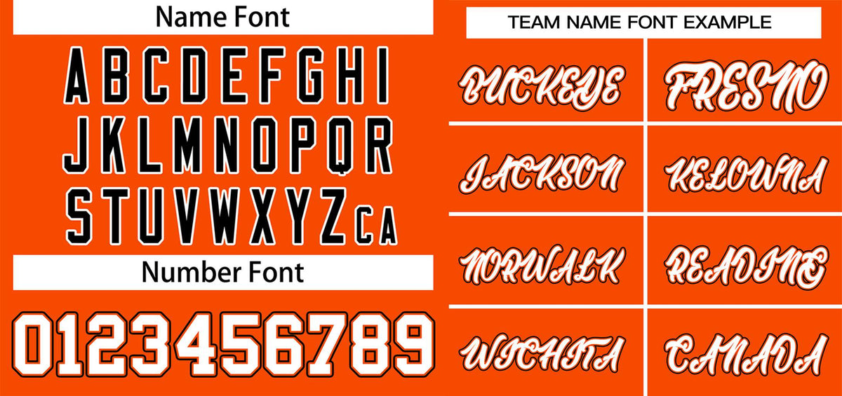 Custom Orange White-Black Classic Style Authentic Two-Button Softball Jersey