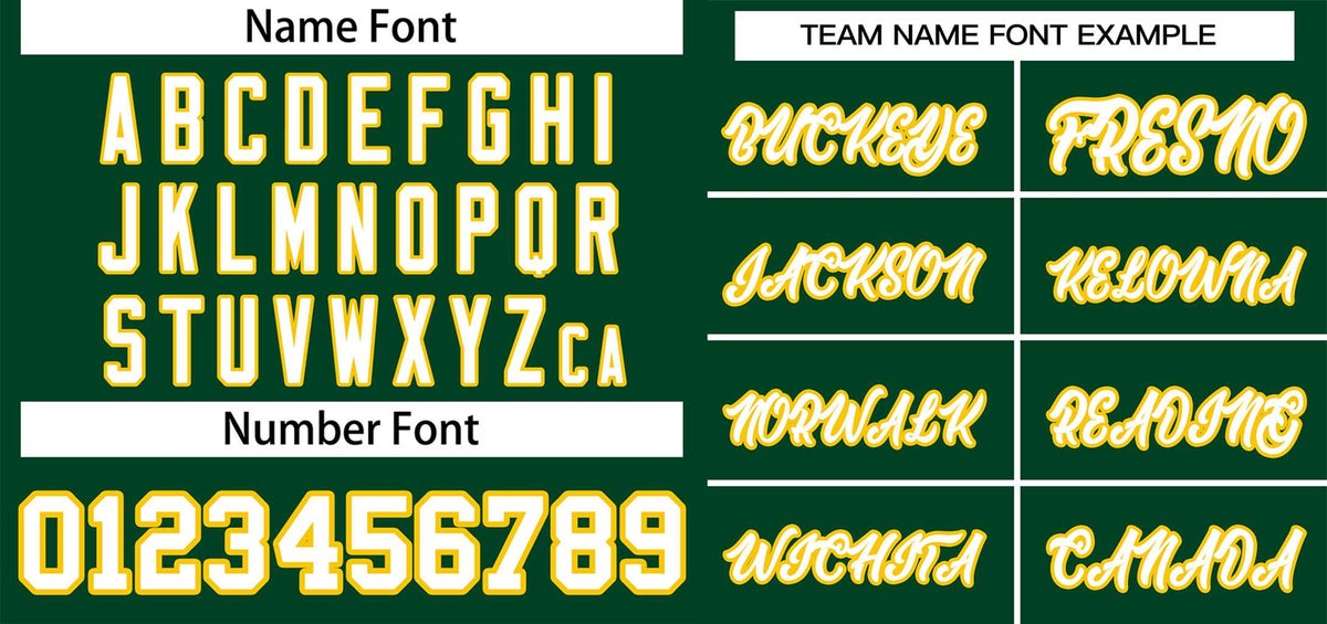 Custom Green White-Gold Classic Style Authentic Two-Button Softball Jersey