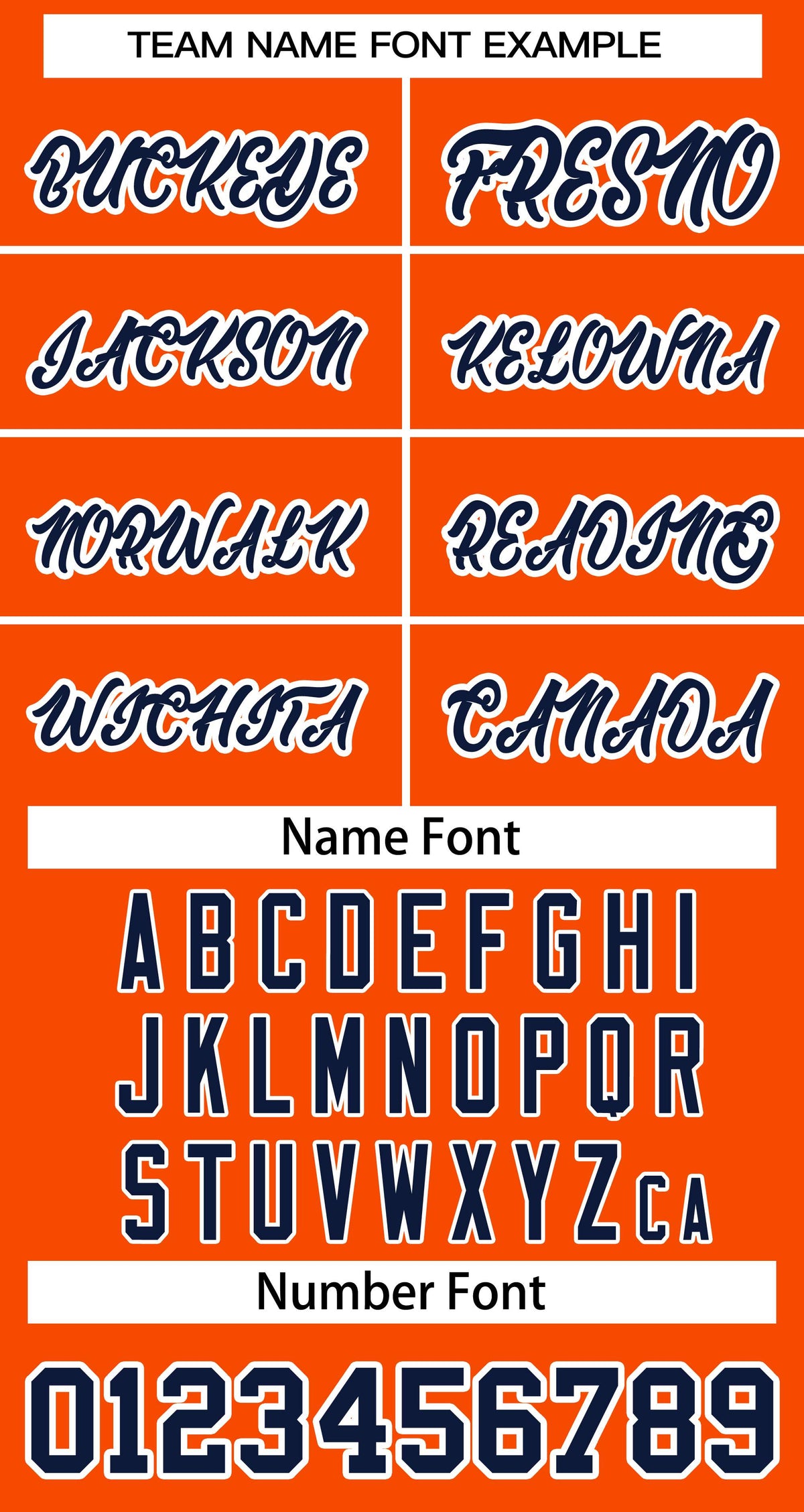 Baseball Jersey Font