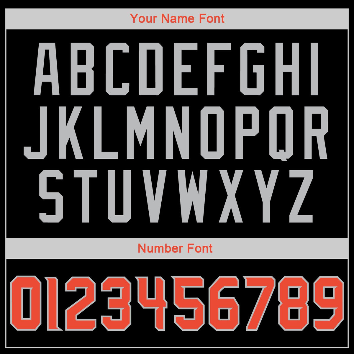 Custom Black Orange-Gray Classic Style Uniform Pullover Fashion Hoodie