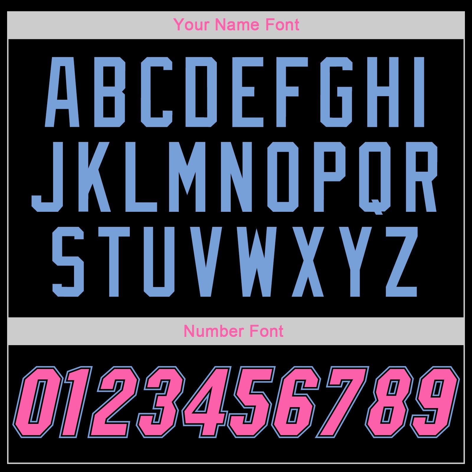 Custom Black Pink-Light Blue Classic Style Uniform Pullover Fashion Hoodie