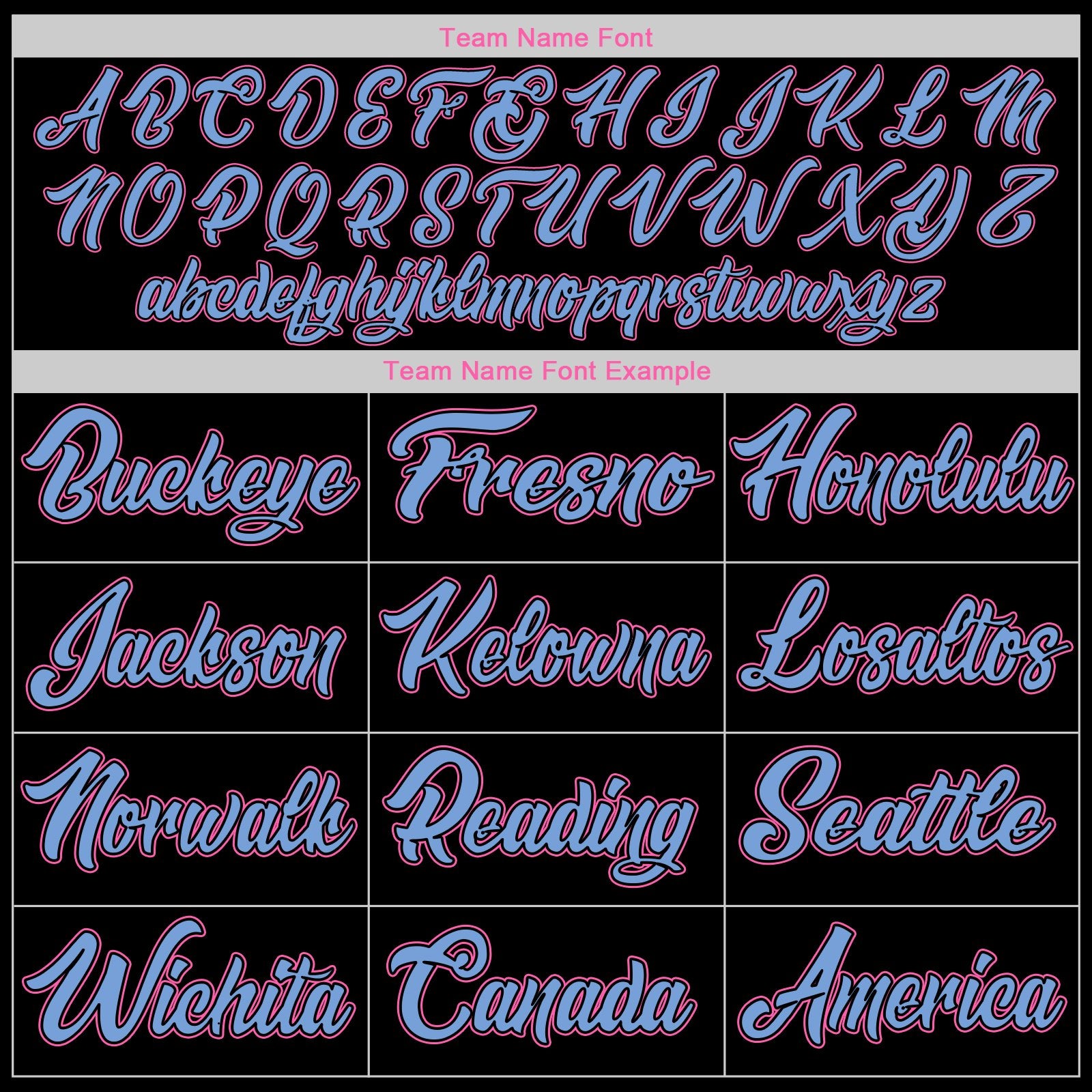 Custom Black Pink-Light Blue Classic Style Uniform Pullover Fashion Hoodie