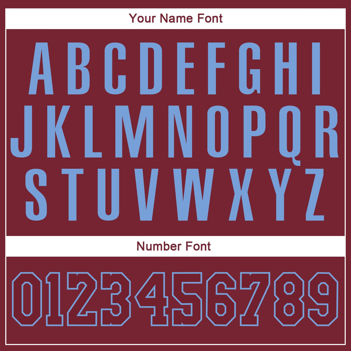 Custom Cardinal Light Blue Classic Style Uniform Pullover Fashion Hoodie