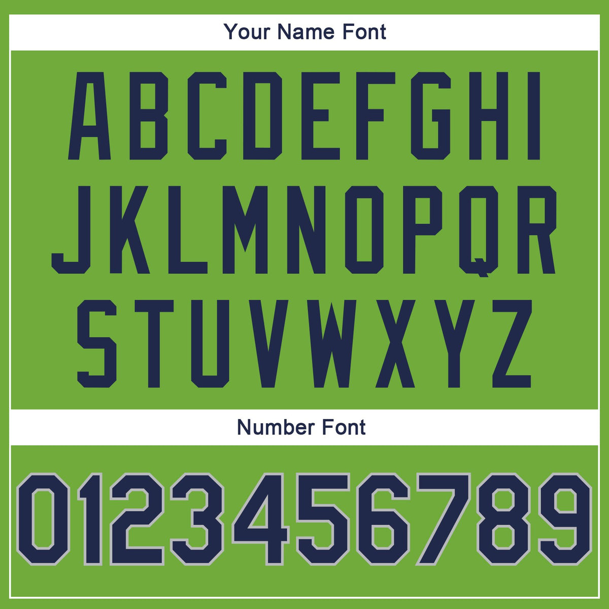 Custom Neon Green Navy-Gray Classic Style Uniform Pullover Fashion Hoodie