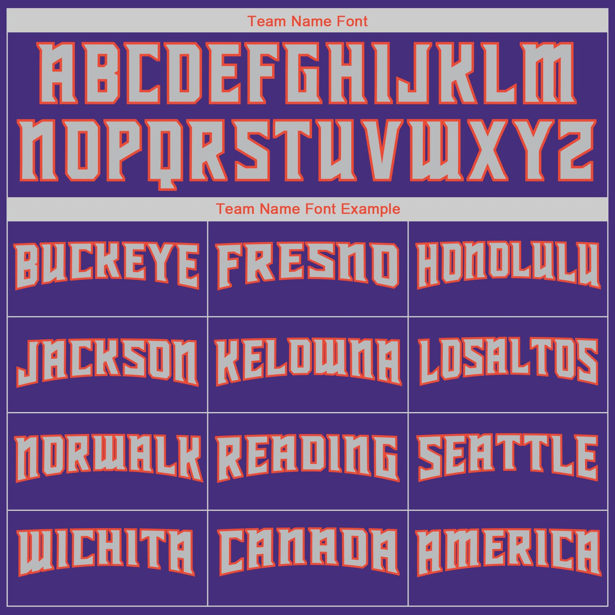 Custom Purple Orange-Gray Classic Style Uniform Pullover Fashion Hoodie