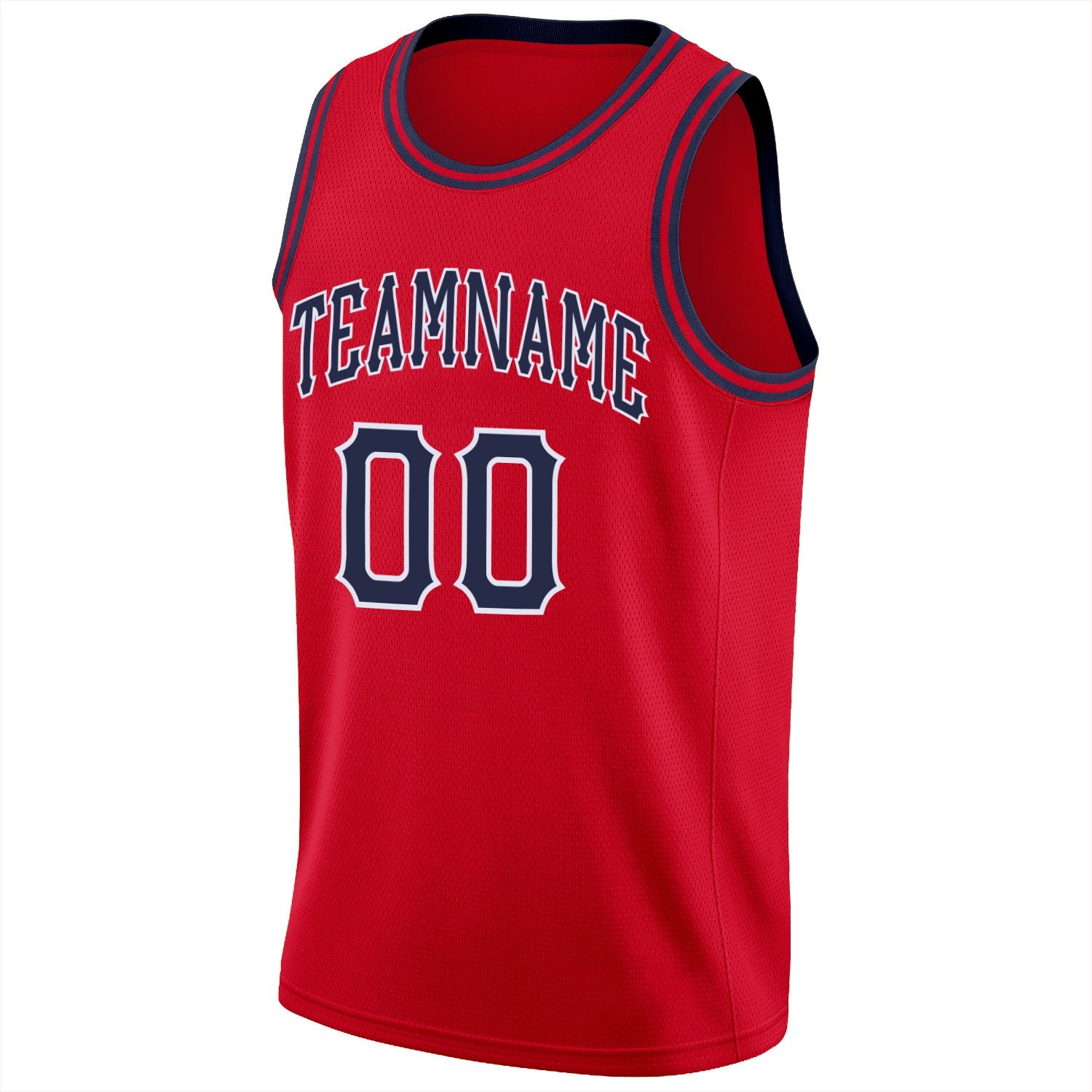 Custom Red Navy Classic Tops Fashion Sportwear Basketball Jersey