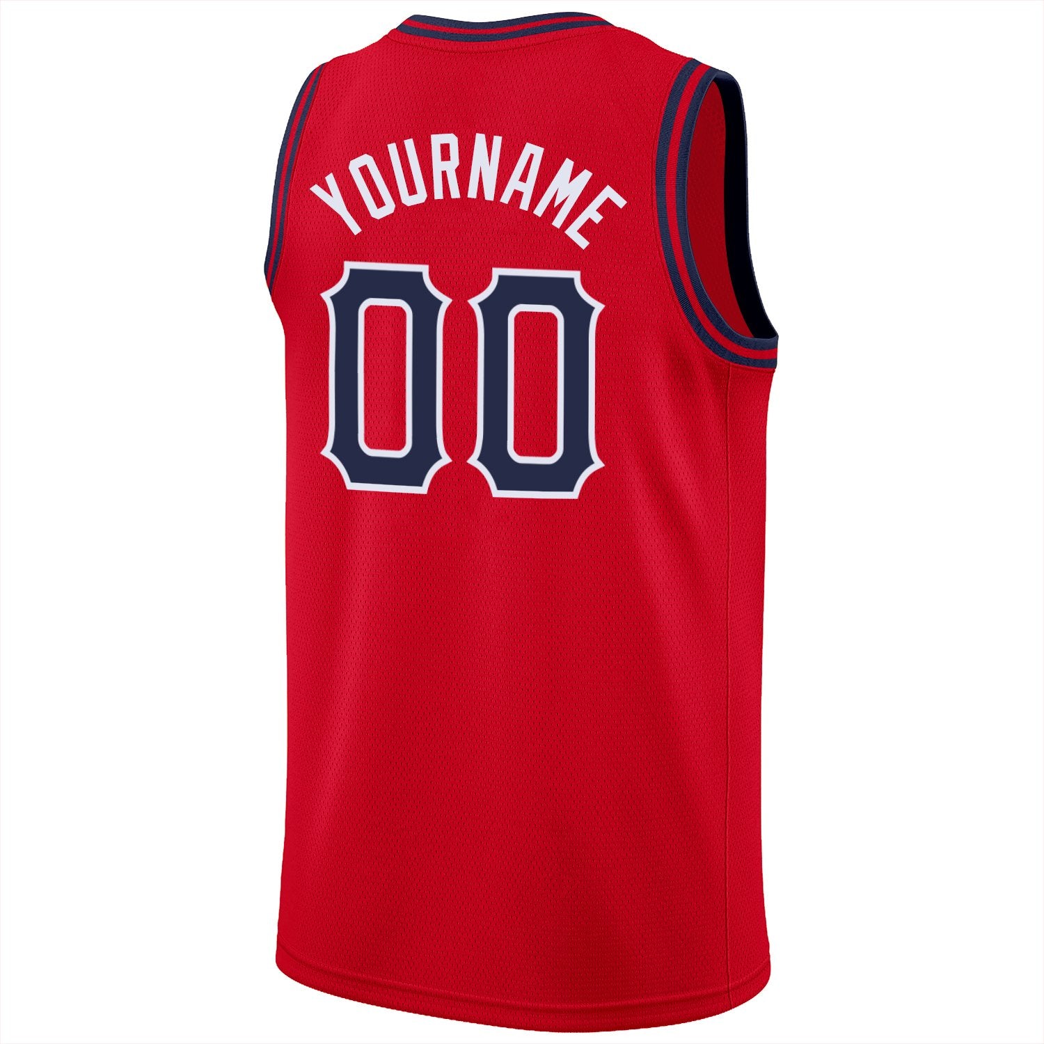 Custom Red Navy Classic Tops Fashion Sportwear Basketball Jersey