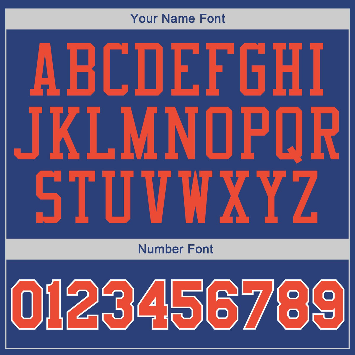 Custom Royal Orange White Classic Style Uniform Pullover Fashion Hoodie