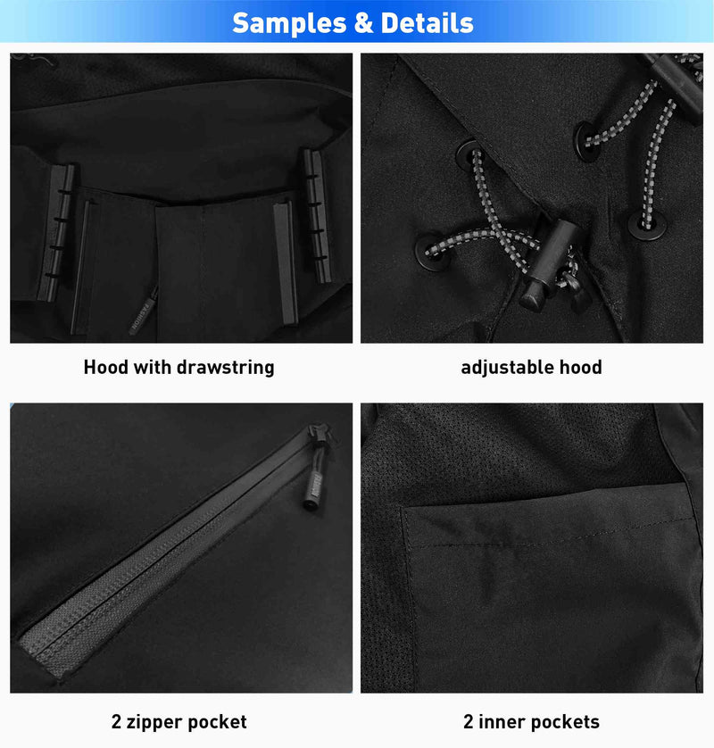 Custom Royal Orange-White Two Tone Waterproof Jacket main image 1